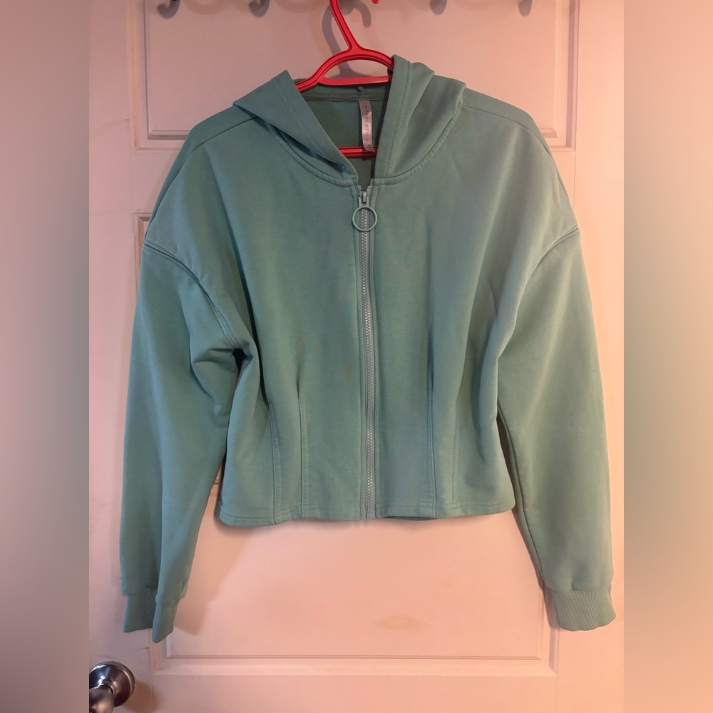 Fabletics Aqua Zip-Up Hoodie